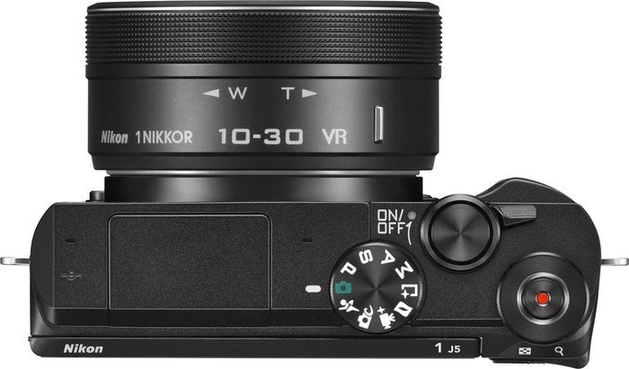 Nikon 1 J5 schwarz mit Objektiv 1 NIKKOR 10-30mm 3.5-5.6 PD-Zoom VR