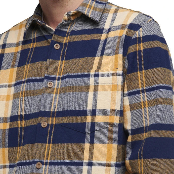 Black Diamond Project Flannel Hemd langarm indigo/gold plaid (Herren)