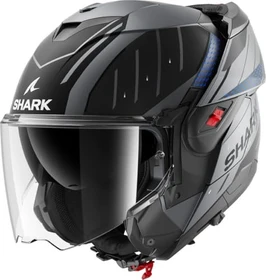 Shark OXO Rydger matt grau/blau/schwarz