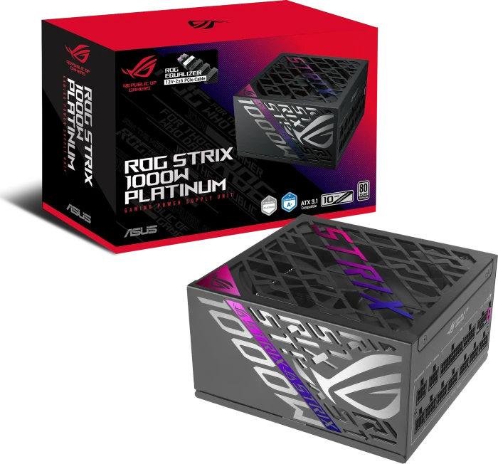ASUS ROG STRIX 1000P Platinum (ROG Equalizer), ROG-STRIX-1000P-GAMING-E, 1000W, ATX 3.1