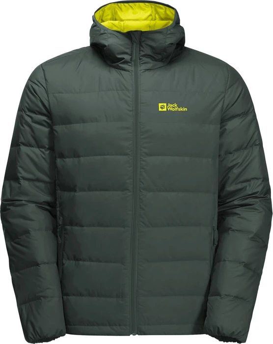 Jack Wolfskin Ather Down Hoody Funktionsjacke black olive/firefly (Herren)