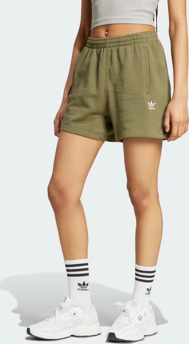 adidas Essentials French Terry Shorts olive strata (Damen)