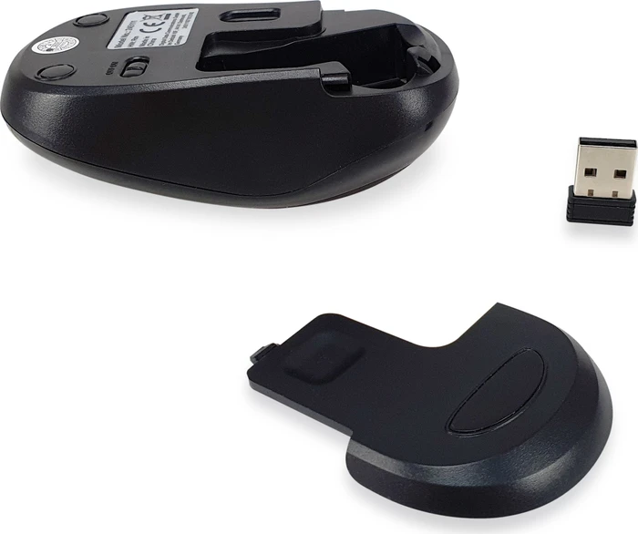 Equip Comfort Wireless Mouse schwarz, USB