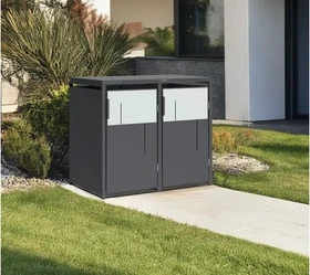 Westmann Tonus Mülltonnenbox 2x 240l grau