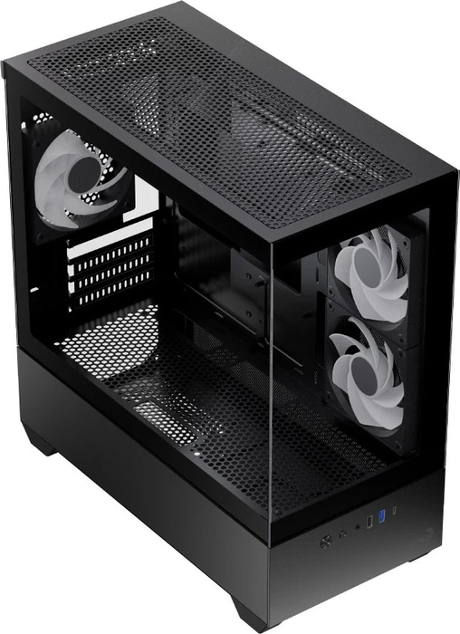 AeroCool P300D Black, Glasfenster