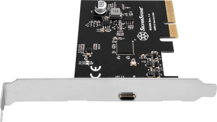 SilverStone ECU06, 1x USB-C 3.2, PCIe 3.0 x4