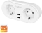 LogiLink Wi-Fi Smart Plug 2-fach, 2400W, 2x USB-A, Smart-Steckdose Vorschaubild