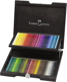 Faber-Castell Polychromos Buntstift sortiert, Holzkoffer, 72er-Set