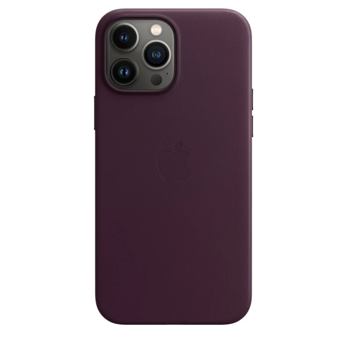 Apple Leder Case mit MagSafe für iPhone 13 Pro Max Dunkelkirsch