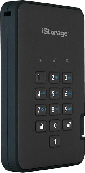 iStorage diskAshur2 256bit, schwarz, 2TB, USB-A 3.0