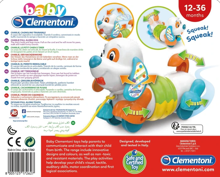 Clementoni Charlie, der Nachzieh-Hund