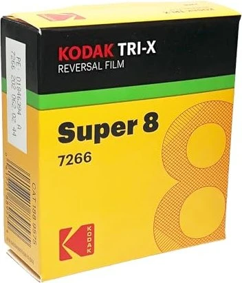 Kodak Tri-X 200D 7266 8mm x 15m für Super 8 Schmalfilmkameras SW-Positivfilm / Umkehrfilm