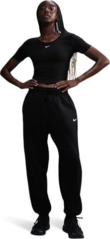Nike Sportswear Phoenix Fleece Trainingshose lang black/sail (Damen)