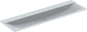 Geberit Xeno² Möbelwaschtisch 160x48cm, ohne Hahnloch, ohne Überlauf, weiß-alpin