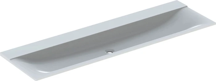 Geberit Xeno² Möbelwaschtisch 160x48cm, ohne Hahnloch, ohne Überlauf, weiß-alpin