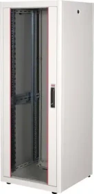 Roline / Secomp Basic 19" Netzwerkschrank 32HE, montiert, Glastür, IP20, RAL 7035, 600mm tief