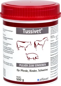 alfavet Tussivet Pulver bei Husten für Pferde, Rinder & Schweine, 500g