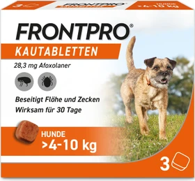Frontline Frontpro für Hunde 4-10kg Kautabletten, 3 Stück