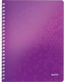 Leitz Collegeblock, A4, kariert, violett, 80 Blatt