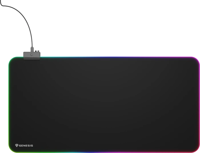 Genesis Boron 500 XXL RGB Gaming Mousepad, 800x400mm, schwarz