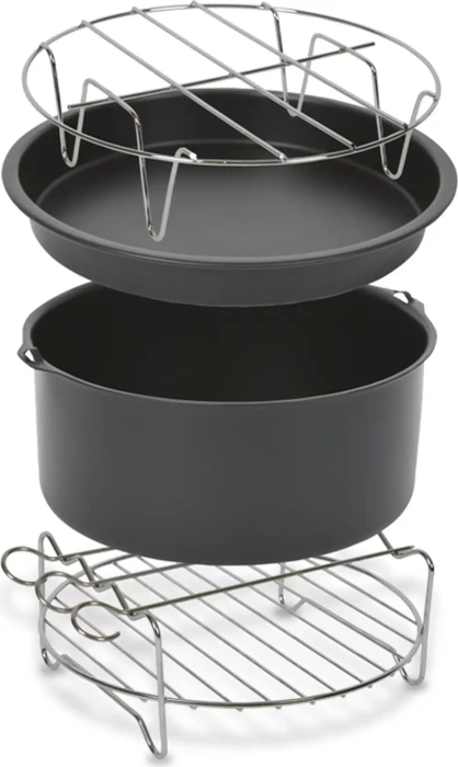 Tefal Zubehör-Set XA112010 Easy Fry XL | 4-teilig | Backblech, Pizzablech, Grillspieße, Halter | 17 cm Ø Image
