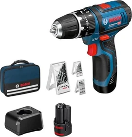 Bosch Professional GSB 12V-15 Akku-Schlagbohrschrauber inkl. Tasche + 2 Akkus 2.0Ah