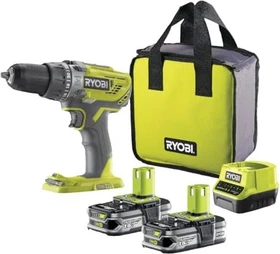 Ryobi R18PD3-215S Akku-Schlagbohrschrauber inkl. Tasche + 2 Akkus 1.5Ah