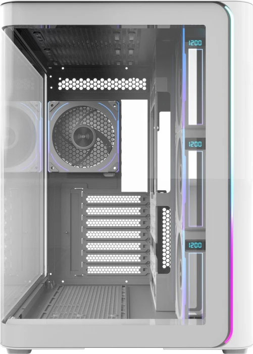 FSP M580 Plus White, Glasfenster