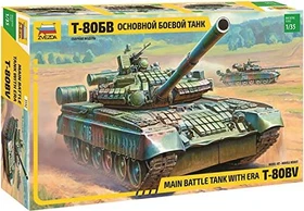 Zvezda Russian main battle tank with ERA T-80BV