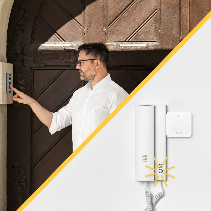 Nuki Opener, Smart Türöffner für Gegensprechanlagen, weiß