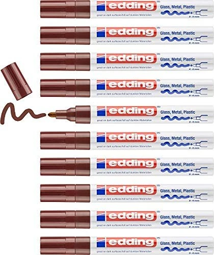 edding 750 Lackmarker braun, 10er-Pack