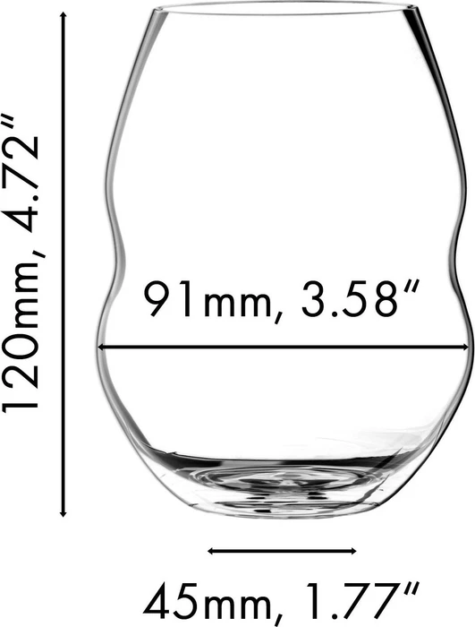 Riedel Swirl Rotwein Weinglas, 2 Stück