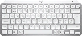 Logitech MX Keys Mini, LEDs weiß, Logi Bolt, Pale Gray, weiß/grau, USB/Bluetooth, ND