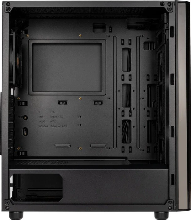 Thermaltake V200 TG RGB, schwarz, Glasfenster