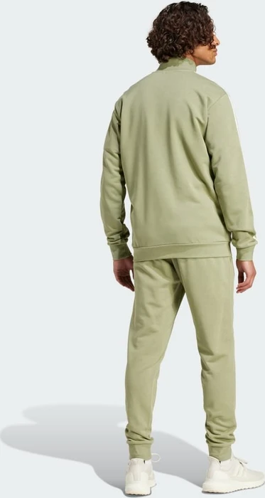 adidas Basic 3-Streifen French Terry Trainingsanzug tent green/off white (Herren)