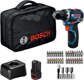 Bosch Professional GSR 12V-32 Akku-Bohrschrauber inkl. Tasche + 2 Akkus 2.0Ah + Zubehör