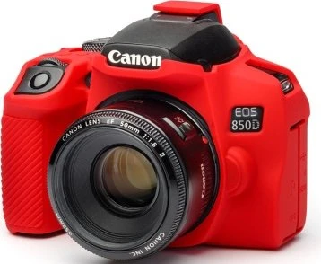 EasyCover Silikonhülle für Canon 850D rot