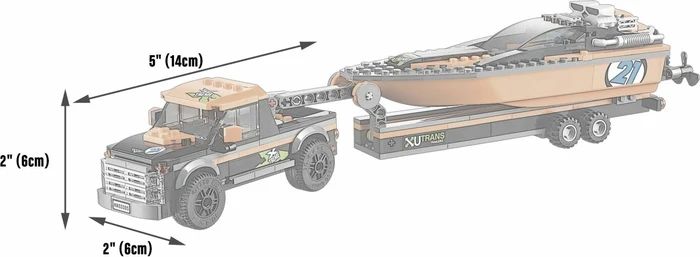 LEGO City Starke Fahrzeuge - Allradfahrzeug mit Powerboot