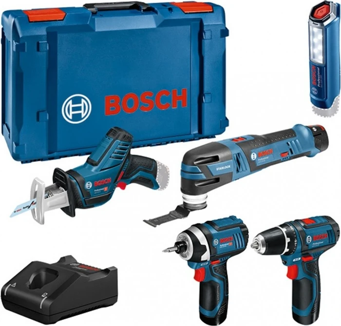 Bosch Professional Akku-Maschinenset inkl. L-Boxx + 3 Akkus 2.0Ah