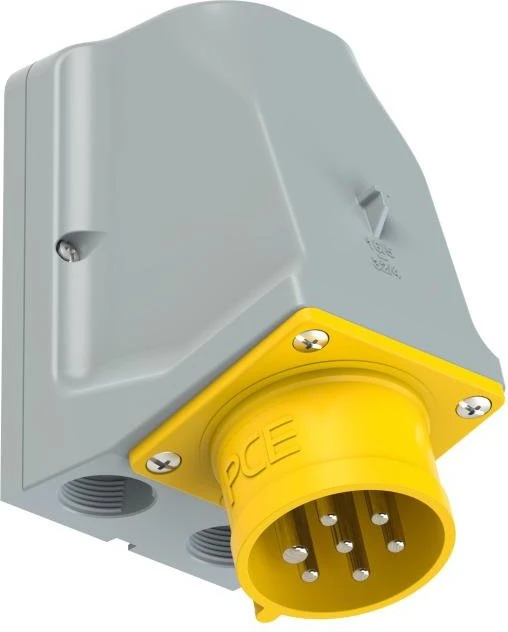 PCE CEE-Wandgerätestecker durchschleifbar 32A 7p 4h IP44/IP54
