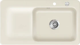 systemceram Juna 90 Einbau Becken rechts magnolie