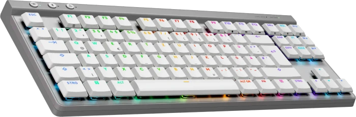 Logitech G515 Lightspeed TKL, weiß, GL TACTILE, USB/Bluetooth, DE