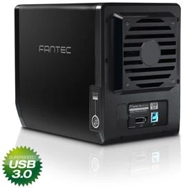 Fantec QB-35US3R, schwarz, USB-B 3.0/eSATA