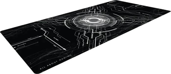 Aqirys Gruis XL Mouse Pad, 900x400mm, Motiv schwarz/weiß