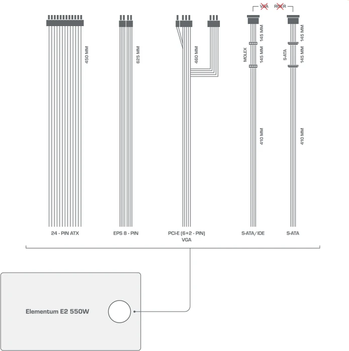 Endorfy SilentiumPC Elementum E2 550W, ATX 2.31