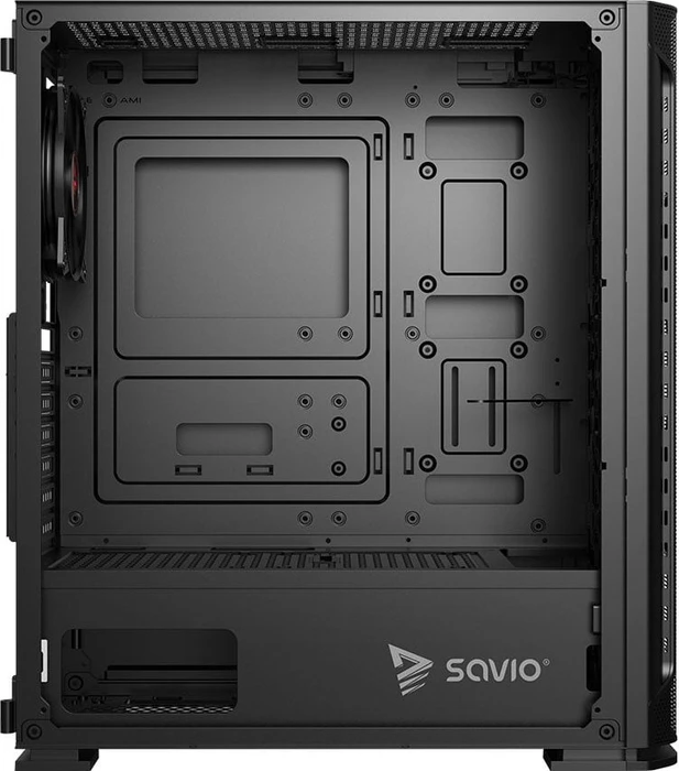 Savio Shadow X2 Mesh, schwarz, Glasfenster