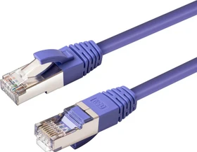 MicroConnect Patchkabel, Cat6a, S/FTP, RJ-45/RJ-45, 15m, violett