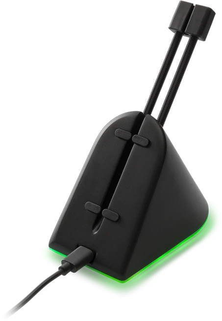 Deltaco Gaming RGB Mouse Bungee, Mauskabelhalterung, schwarz