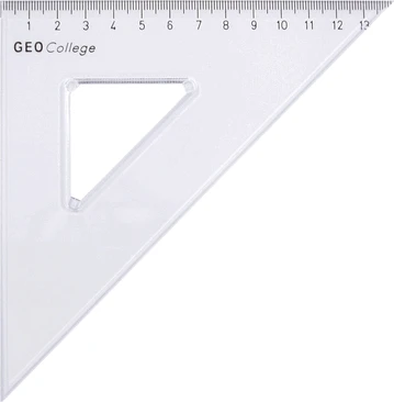 Aristo GEOCollege Zeichendreieck 14cm, transparent