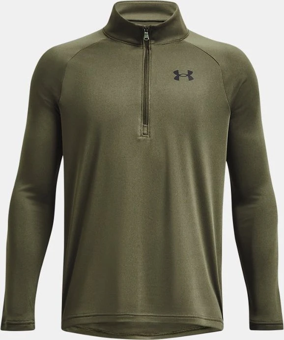 Under Armour Tech 2.0 Zip Funktionsshirt langarm marine od green/black (Junior)